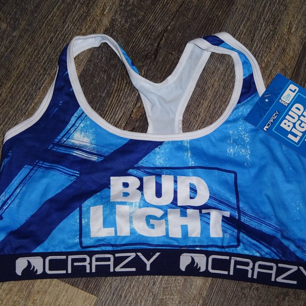 2 Bud light beer sport bra bralettes
